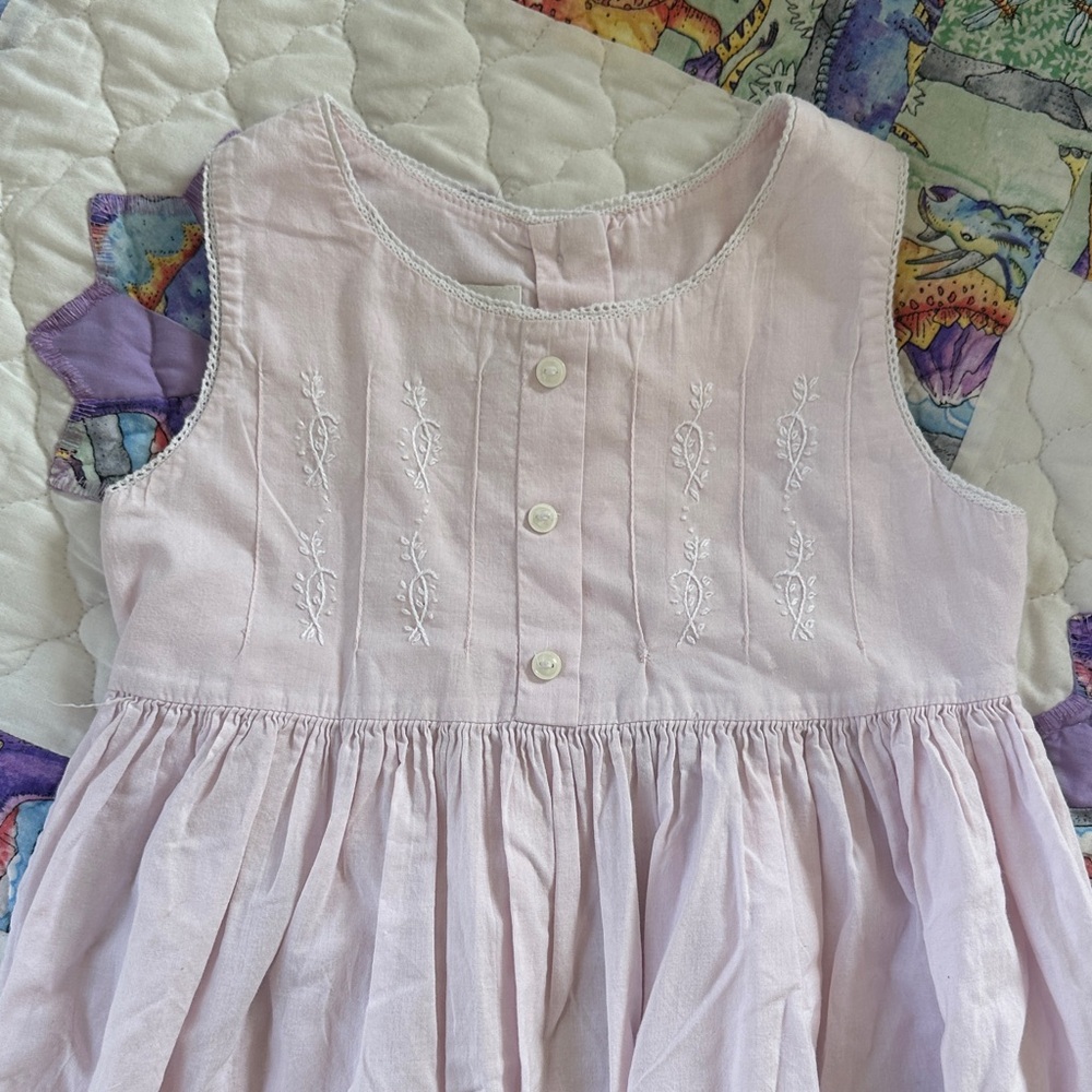 Strasburg Soft Pink Embroidered Dress - Picture 4 of 7